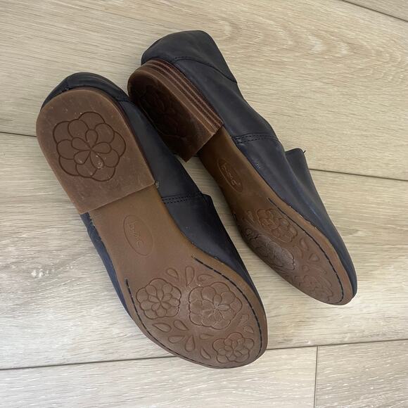 BOC 'Suree' Women's 10 WIDE Navy Blue Slip On Loafer Smooth Nubuck Comfort Shoe - Picture 5 of 7